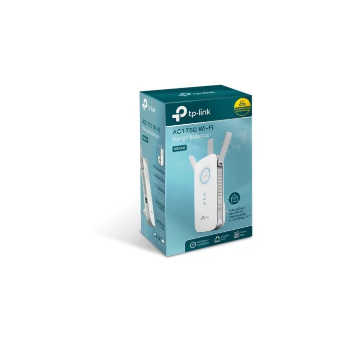 TP-Link RE450 (AC1750) - Dual-Band Wi-Fi Range Extender - White, 1300 Mbps (5GHz) + 450 Mbps (2.4GHz), Gigabit LAN — image 4