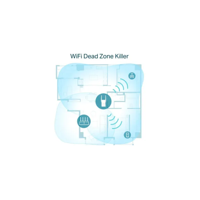 TP-Link RE605X - AX1800 Wi-Fi 6 Range Extender - Dual-Band, OneMesh, 1× Gigabit Ethernet — image 5