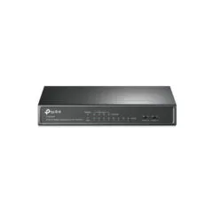 TP-Link SF1008P - 8-Port 10/100Mbps PoE Desktop Switch, 8 PoE+ Ports (57W), Black Metal