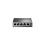 TP-Link SG1005P 5-Port Gigabit PoE Switch - SG1005P - Black, Metal enclosure, 4 PoE ports, Unmanaged