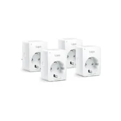 TP-Link Tapo P100 V1.2 (4-Pack) - Smart Wi-Fi Mini Plugs, White, 10A/2300W, 2.4 GHz