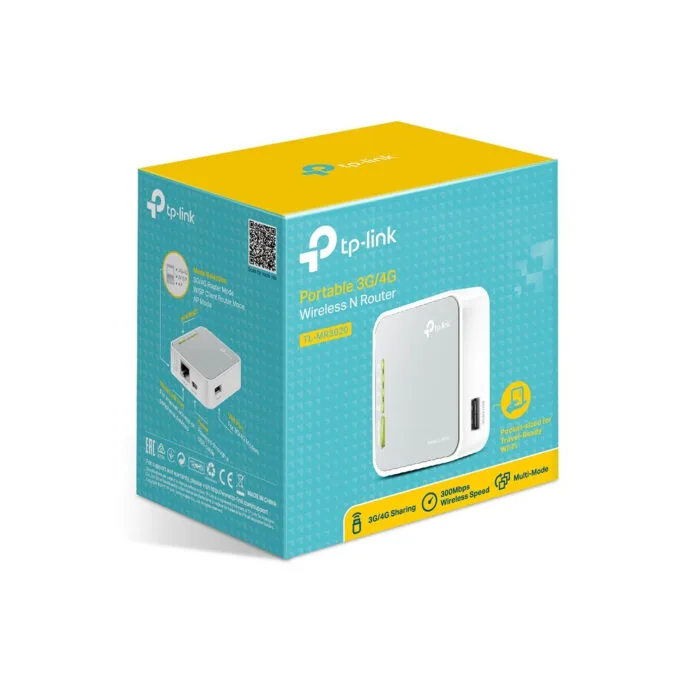 TP-Link TL-MR3020 - 3G Portable Router - 2.4 GHz Wi-Fi, 150 Mbps, USB-powered, Silver/White — image 3