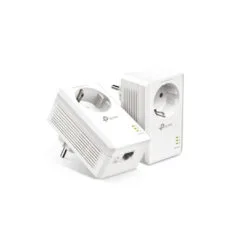 TP-Link TL-PA7017P KIT - Powerline Adapter 1000Mbps, 1x Gigabit LAN, Passthrough Socket, White
