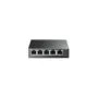 TP-Link TL-SF1005LP - 5-Port Unmanaged Fast Ethernet PoE Switch, 4 PoE Ports, 41 W Budget, Black