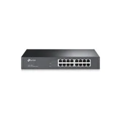 TP-Link TL-SF1016DS - 16-Port Fast Ethernet Switch - Unmanaged, 1U Rackmount, Fanless, Black