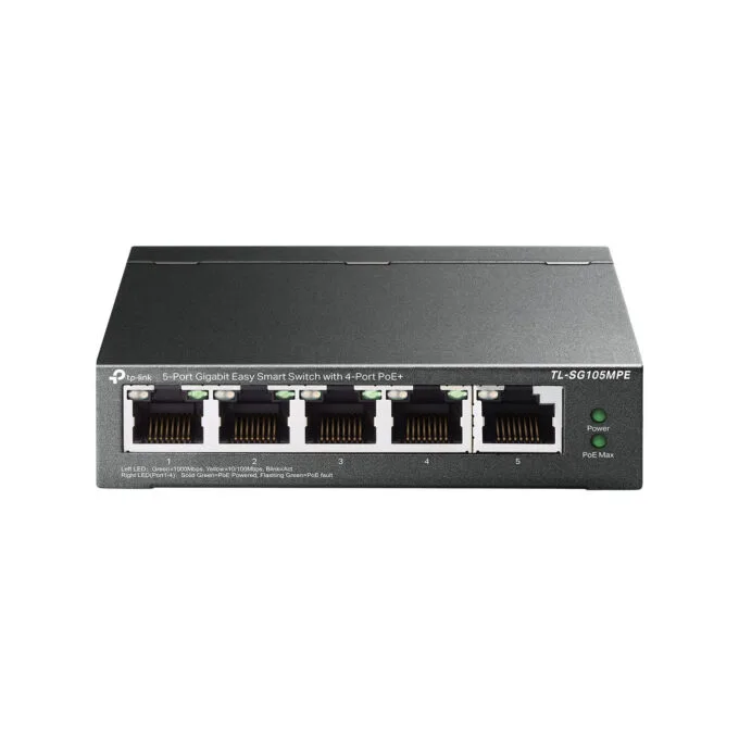 TP-Link TL-SG105MPE - 5-Port Gigabit Easy Smart Switch, 4x PoE+ (120W) - Black — image 2