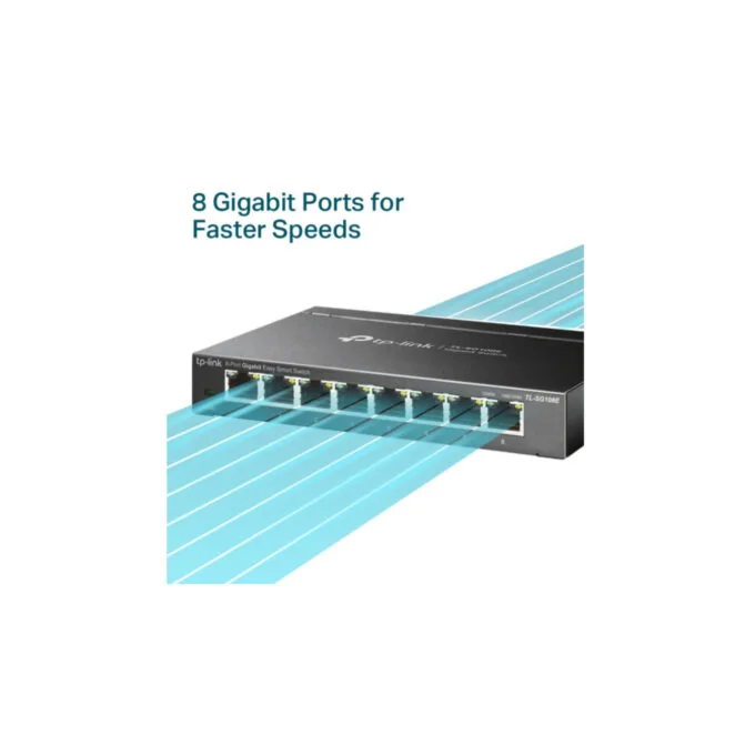 TP-Link TL-SG108E - 8-Port Gigabit Easy Smart Desktop Switch - Web-Managed, Energy-Efficient — image 4