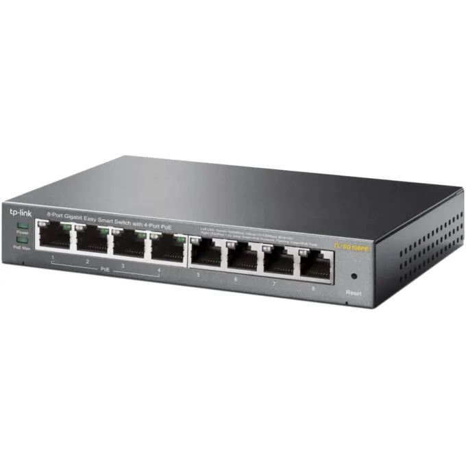 TP-Link TL-SG108PE 8-Port Gigabit PoE Switch - TL-SG108PE - Metal chassis, 4 PoE ports — image 3