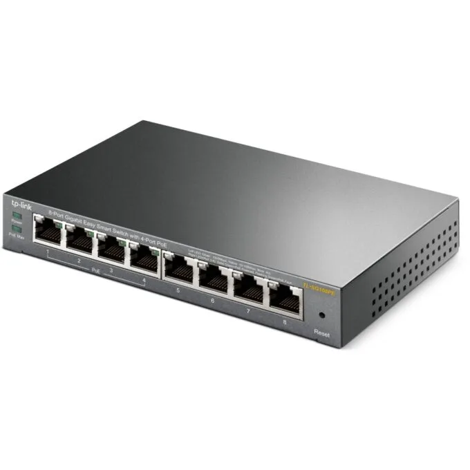 TP-Link TL-SG108PE 8-Port Gigabit PoE Switch - TL-SG108PE - Metal chassis, 4 PoE ports — image 4