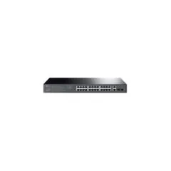 TP-Link TL-SG1428PE - 26-Port Gigabit Managed L2 Switch, 24-Port PoE+ (250W), 2 SFP, 1U Rackmount, Black