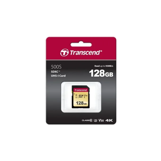 Transcend Card - SDC500S - 128GB SDXC V60 — image 2