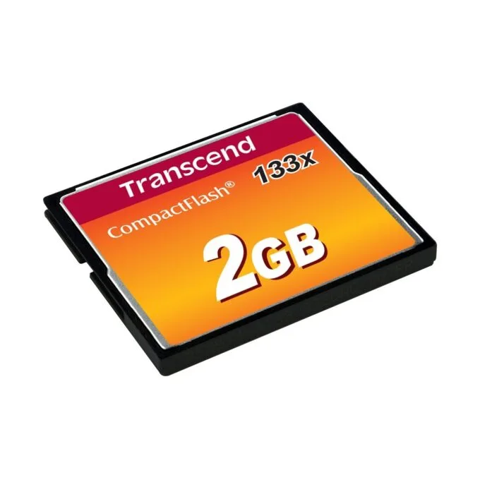 Transcend CompactFlash Card - 133x - Black, 2GB, 50 MB/s read, 20 MB/s write — image 2