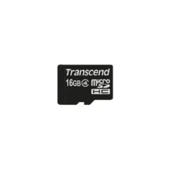 Transcend microSD Card 16GB SDHC Class 4 - Without Adapter