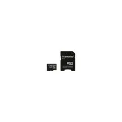 Transcend Premium MicroSDHC 4GB with Adapter - Black, 90 MB/s Read