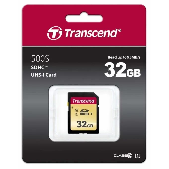 Transcend SD Card 32GB SDHC - SDC500S - SD, 32GB, 60 MB/s — image 2