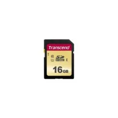 Transcend SDHC Card - (SDC500S) - 16GB, 95 MB/s read, 60 MB/s write