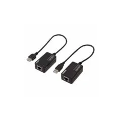 UA0021D USB 2.0 Cat.5 EXTENDER, 60 m, PIGTAIL, BLACK LOGILINK