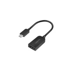 UA0236A USB Type-C ADAPTER, C M to HDMI-A F, 4K 30 Hz, black, 0.15 m LOGILINK
