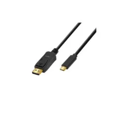 UA0335 1.8m USB-C 3.2 GEN1 TO DISPLAY PORT M M 4K 120HZ BLACK LOGILINK