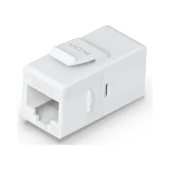 Ubiquiti Cat6 Keystone Coupler - UACC-Keystone-Coupler-C6 - Flat, White, RJ-45, Cat6