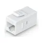 Ubiquiti Cat6 Keystone Coupler - UACC-Keystone-Coupler-C6 - Flat, White, RJ-45, Cat6