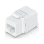 Ubiquiti Cat6 Keystone Jack - UACC-Keystone-Jack-C6 - Flat White RJ-45 to LSA Female, 12-pack