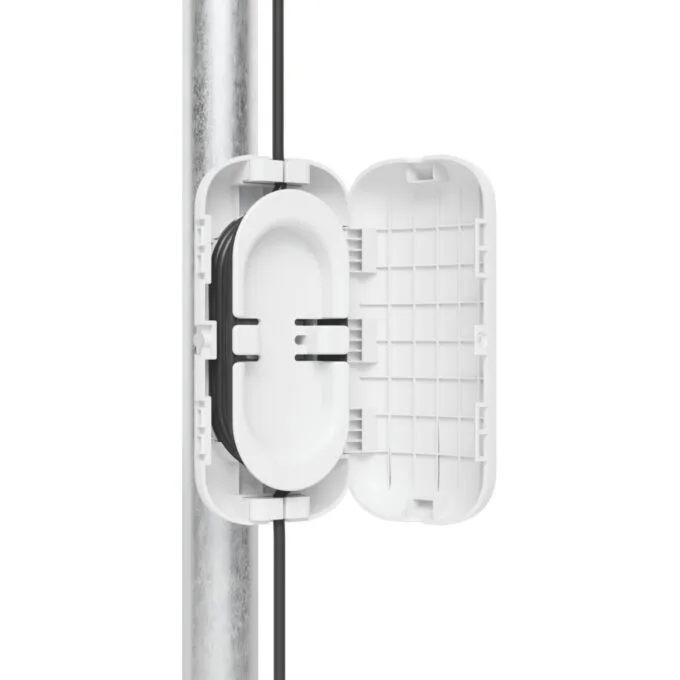 Ubiquiti UACC-Fiber-SR-Kit - Fiber Cable Box Enclosure - White Polycarbonate, Pole/Wall Mount — image 2