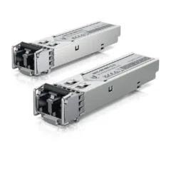 Ubiquiti UACC-OM-MM-1G-D-2 - SFP Multimode Transceiver 1.25Gbps LC Duplex 850nm 550m Stainless Steel