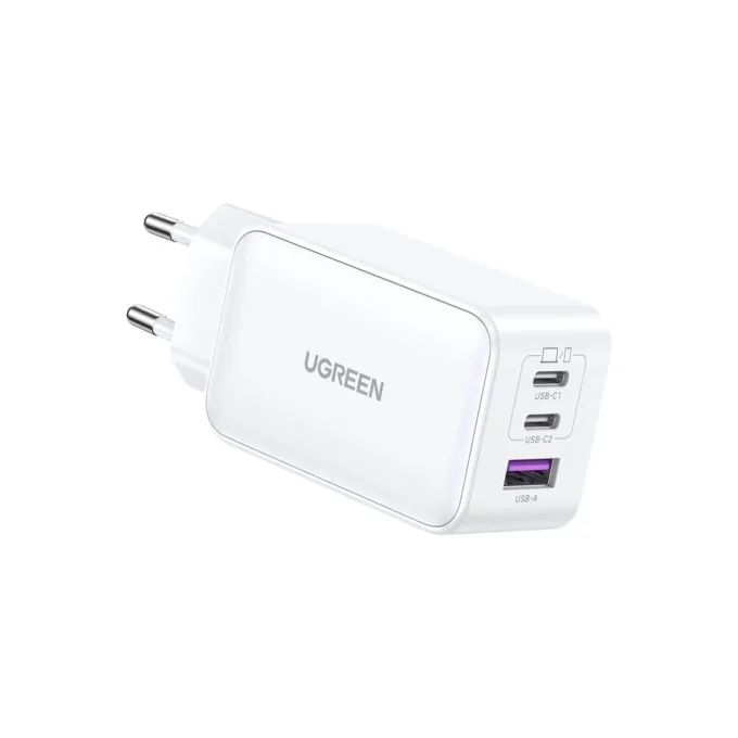 UGREEN Nexode 140W GaN USB-C Charger with USB-A Cable - 15339 - White, 3-Port — image 1