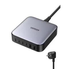 UGREEN Nexode 200W GaN Desktop Charger - 40914 - 2 USB-A + 4 USB-C, Black/Gray