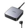 UGREEN Nexode 200W GaN Desktop Charger - 40914 - 2 USB-A + 4 USB-C, Black/Gray