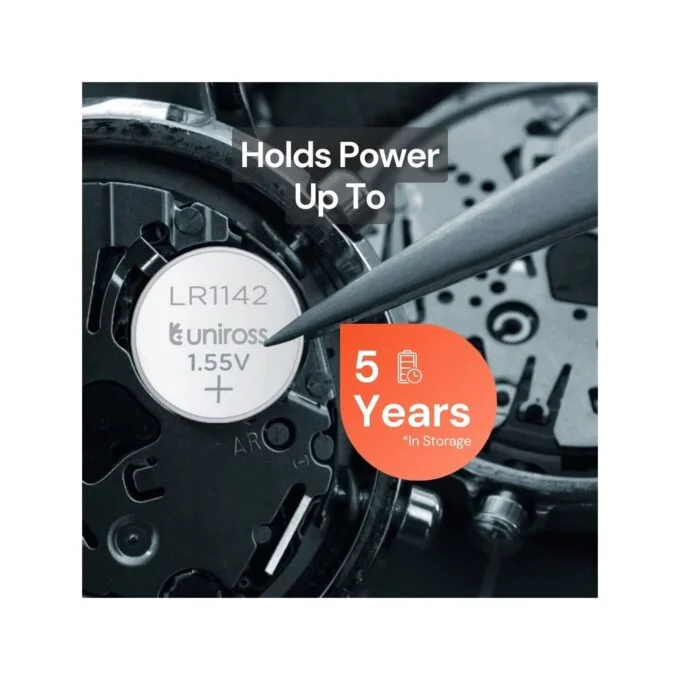 Uniross Alkaline-Coin Battery - LR1142 - AG12 LR43 Battery — image 3