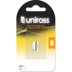 Uniross Alkaline Micro Battery - A11 - MN11 V11A 11A - 6V Alkaline Micro Battery