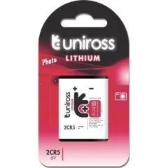Uniross Battery - 2CR5 - 6V Lithium Battery