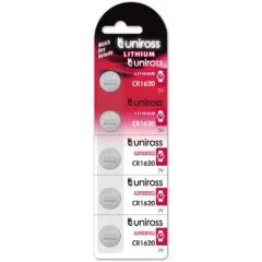 Uniross Button Cell Lithium Battery - CR1620 - Button Cell Lithium Battery