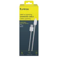 Uniross Cable USB-A to Lightning USB Cable - UCA003 - 2.0m