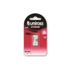 Uniross Lithium Battery - CR123A - 3V