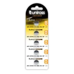 Uniross LR754 AG5 Alkaline Coin Battery - LR48 -