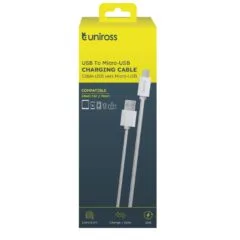 Uniross UCA001 USB-A to Micro USB Cable 2.0m