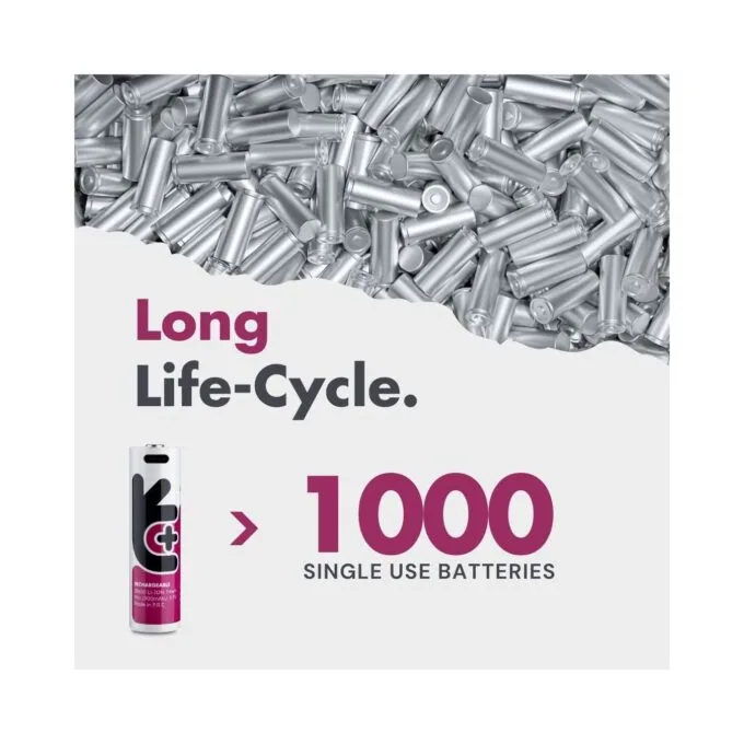 Uniross USB-C Rechargeable 18650 Lithium Battery 2000mAh - — image 5