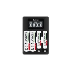 Uniross USB Charger for AA AAA Incl 4xAA 2100 Batteries - UCU002A - Fast 2hr USB Charger for AA AAA Incl 4xAA 2100 Batteries