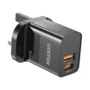 Unitek 20W Wall Charger USB-C PD & QC 3.0 UK Black - P1124ABK - 20W USB-C PD QC 3.0 UK Black