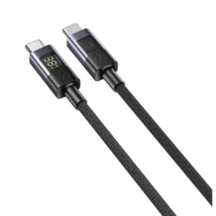 Unitek C14158A-1M USB-C to USB-C 60W PD Braided Cable w/ LED Display 1m