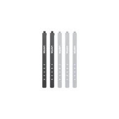 Unitek Cable Organizer Silicone FlexiTies - OT1095A - 5pk (2xBlack 3xGrey) 135x10mm