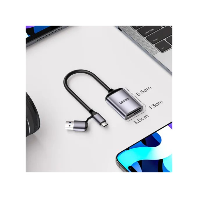 Unitek Card Reader - R1018E - Super Fast Card Reader Up to 312mb s USB-A C Supports SD MicroSD — image 9