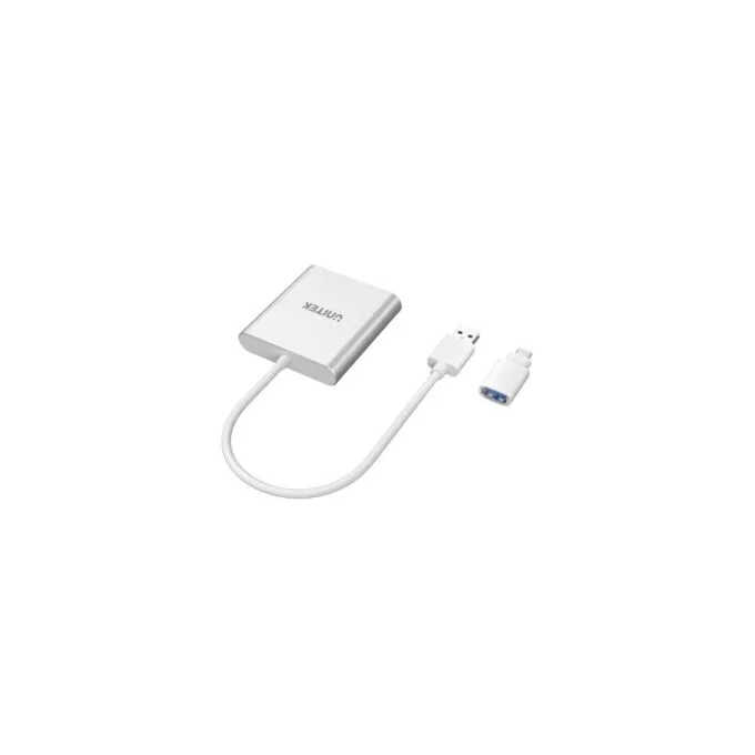 Unitek Card Reader - Y-9313D - USB-A C 3.0 Aluminium SD Micro SD CF Card Reader — image 2