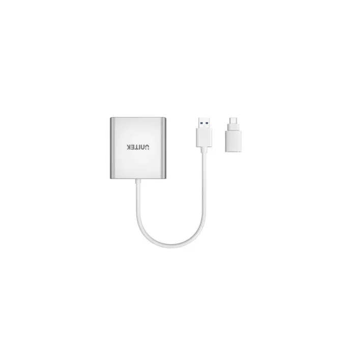 Unitek Card Reader - Y-9313D - USB-A C 3.0 Aluminium SD Micro SD CF Card Reader — image 3