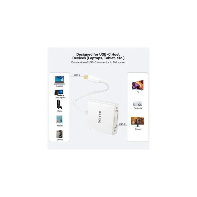 Unitek Converter USB-C to DVI Adapter - V1429A — image 8