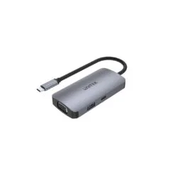 Unitek D1051A USB-C Hub 2xHDMI VGA PD100W 3 Monitors