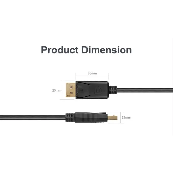 Unitek DisplayPort Cable - Y-C607BK - DisplayPort 1.2 Cable 4K60Hz 1.5m — image 11